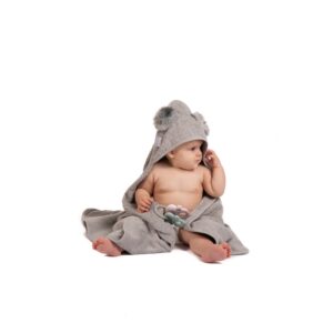 B420100 Bathcape Ecological Sponge Koala Grey_01