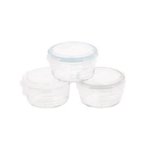 B-Bowls Glas Wit-Grijs-Blauw (3st)