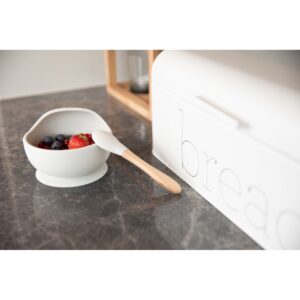 B500600_Suction Bowl Silicone & Spoon Grey03