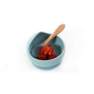 B500610_Suction Bowl Silicone & Spoon Blue_02
