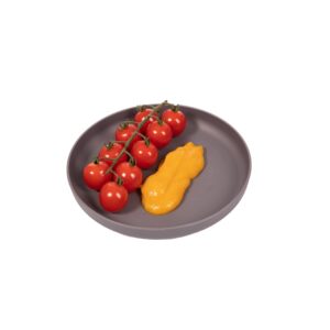 B551000 Biodegradable CPLA tableware set 5pcs Grey_2