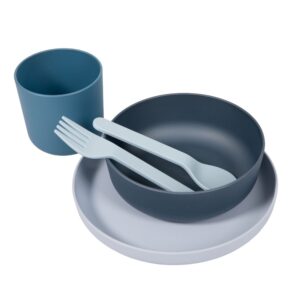 B551020 Biodegradable CPLA tableware set 5pcs Blue