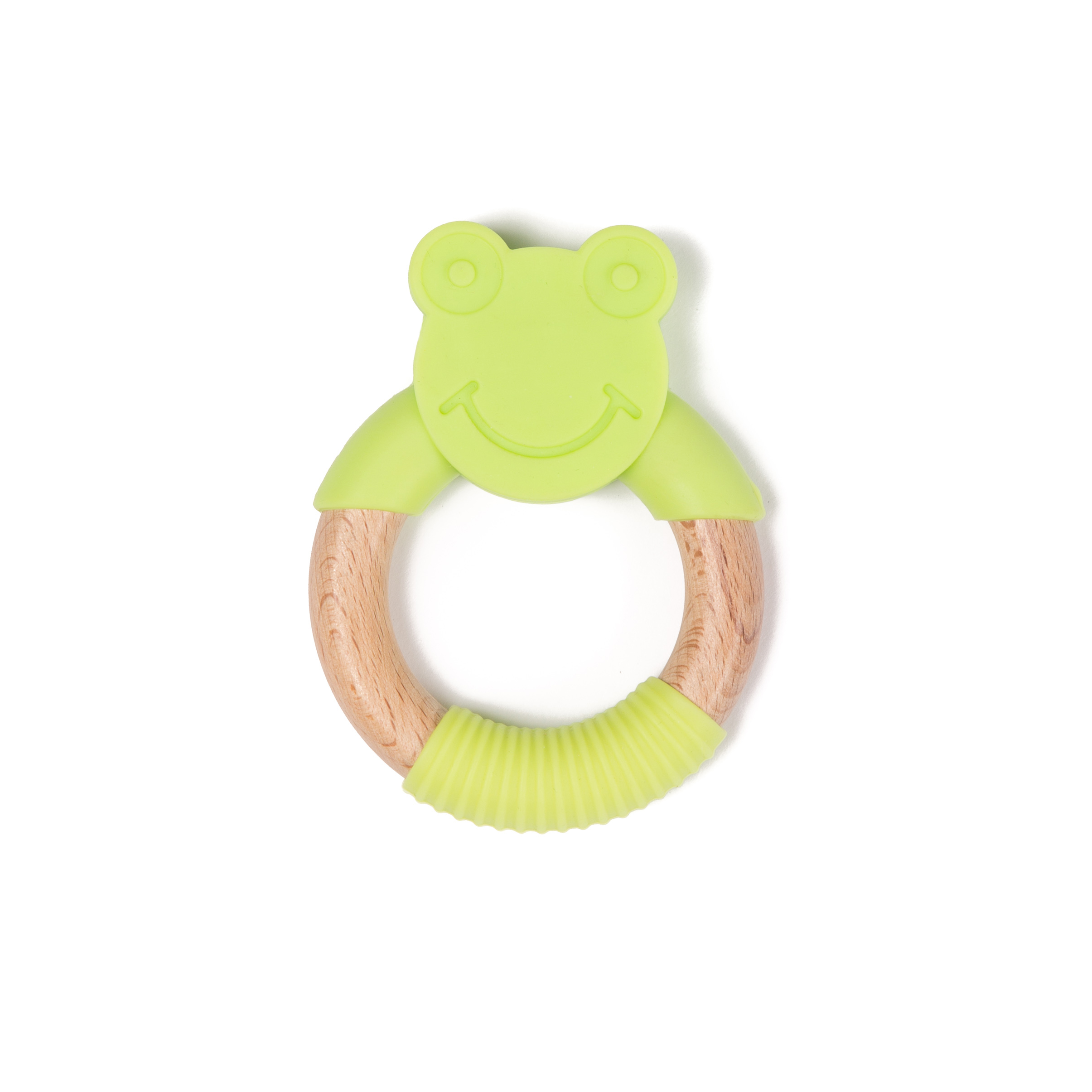 BWood Teether Green Frog Bo Jungle