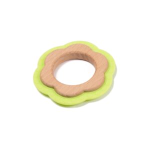 B562120 B-Wood Teether Round (Green)_01