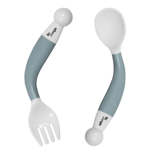 B570000 Bendable Spoon & Fork Blauw