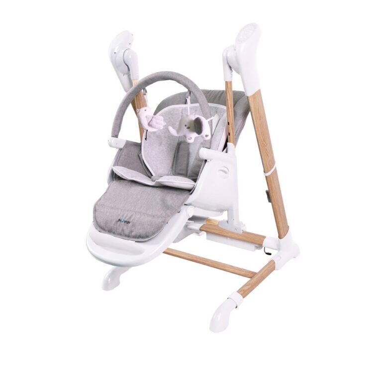Swinging High Chair with Balance Pure White