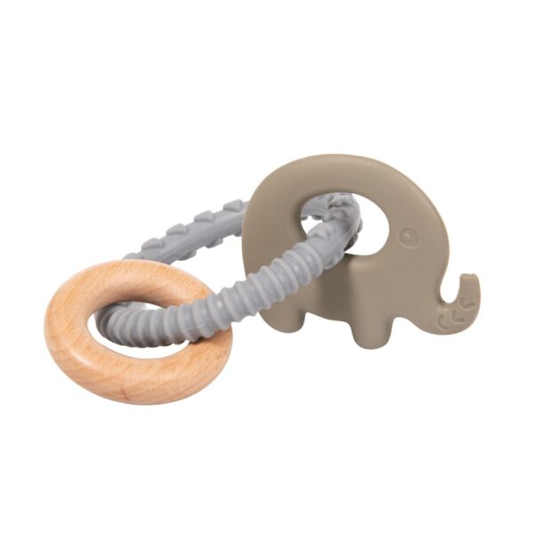 B931050 Rattle Ring Elephant Blue