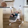 Swinging High Chair Pure White