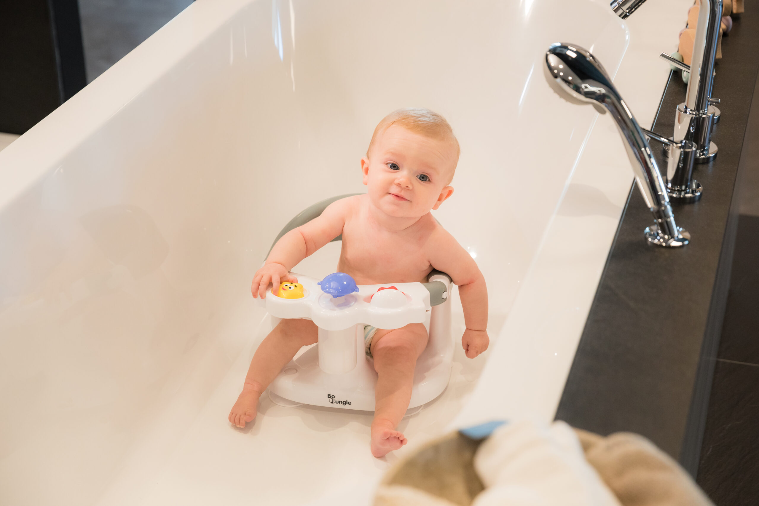 B-Bath Seat Grey/White - Bo Jungle