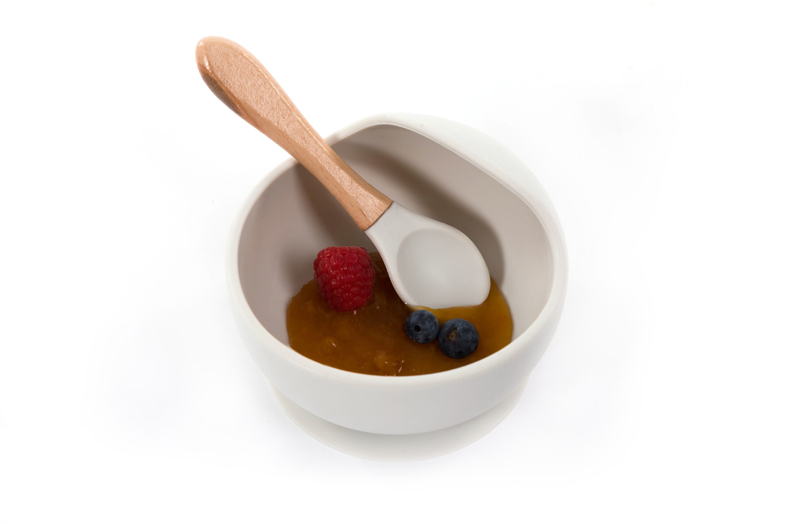 Bol et cuillère en silicone - La Cigogne de Lily Bol et cuillère en silicone - La Cigogne de Lily