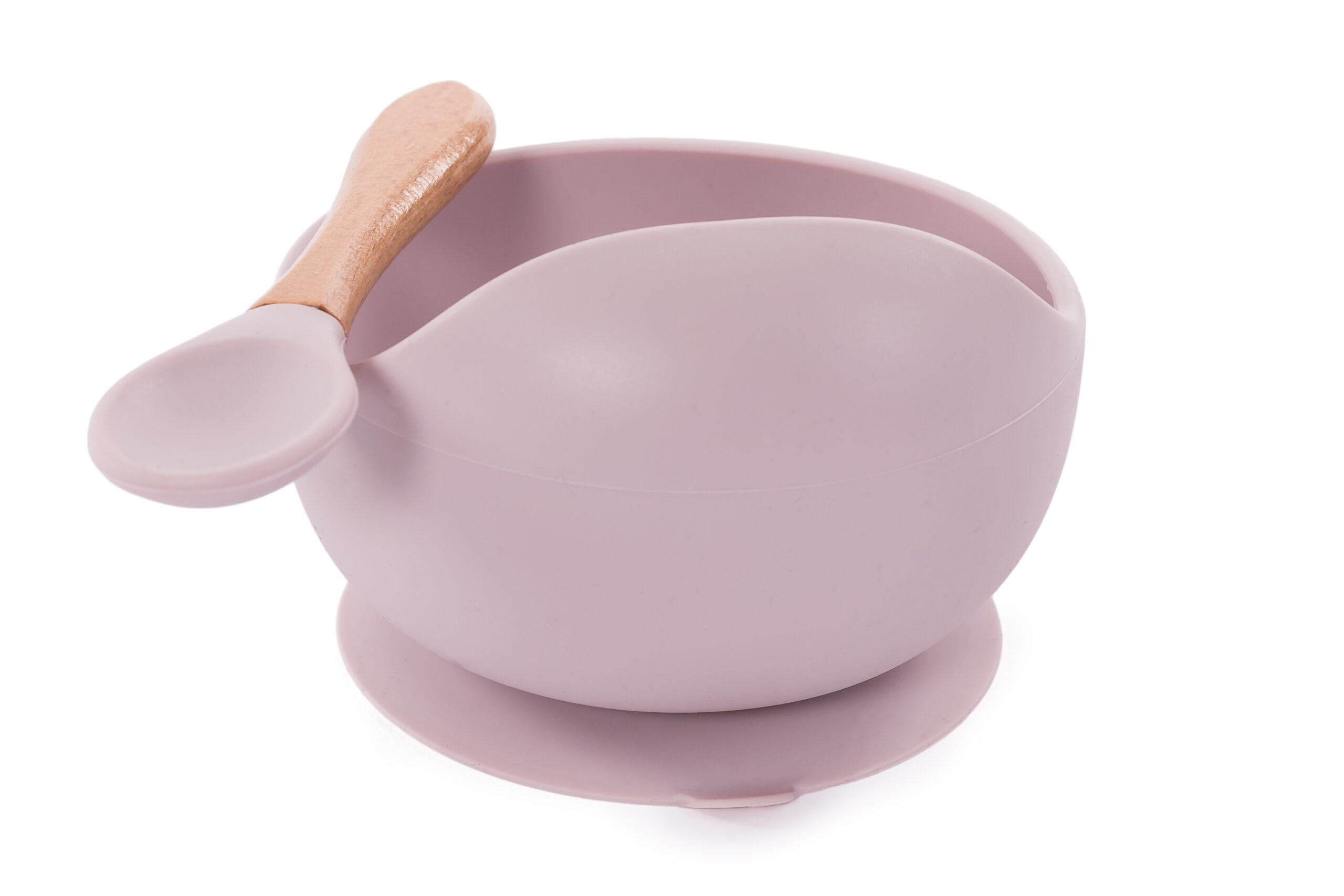Vaisselle pour enfants avec bol et cuillère en bambou 400 ml avec ventouse  Ø : 13.7 cm